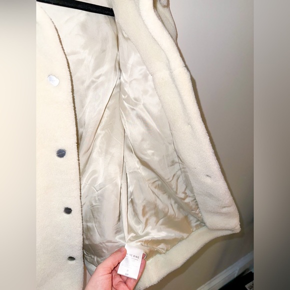 Anine Bing shearling oversized jacket ivory small teddy shacket - Picture 13 of 15